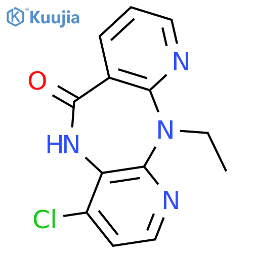 4-chloro-11-ethyl-5,11-dihydro-6H-dipyrido[3,2-b:2',3'-e][1,4]diazepin-6-one structure