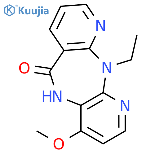 11-ethyl-4-methoxy-5,11-dihydro-6H-dipyrido[3,2-b:2',3'-e][1,4]diazepin-6-one structure