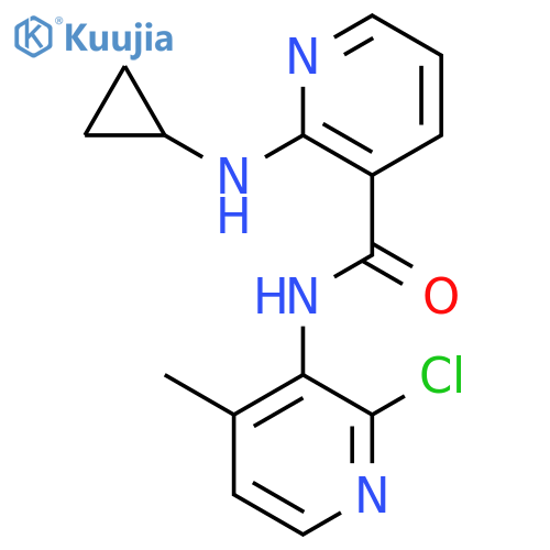 N-(2-Chloro-4-methylpyridin-3-yl)-2-(cyclopropylamino)nicotinamide structure