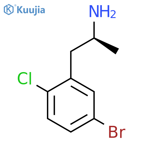 (2S)-1-(5-bromo-2-chlorophenyl)propan-2-amine structure
