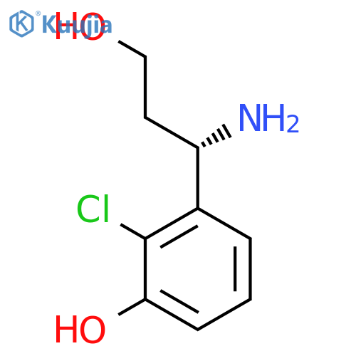 3-((1S)-1-AMINO-3-HYDROXYPROPYL)-2-CHLOROPHENOL structure