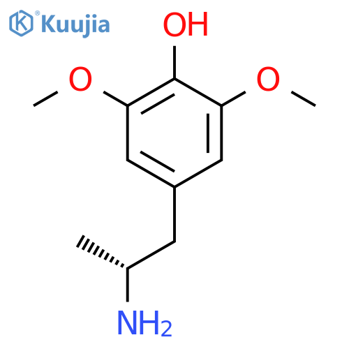 4-(2R)-2-aminopropyl-2,6-dimethoxyphenol structure