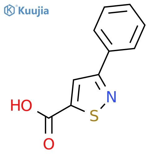 3-phenyl-1,2-thiazole-5-carboxylic acid structure