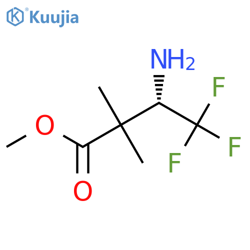 methyl (3S)-3-amino-4,4,4-trifluoro-2,2-dimethylbutanoate structure