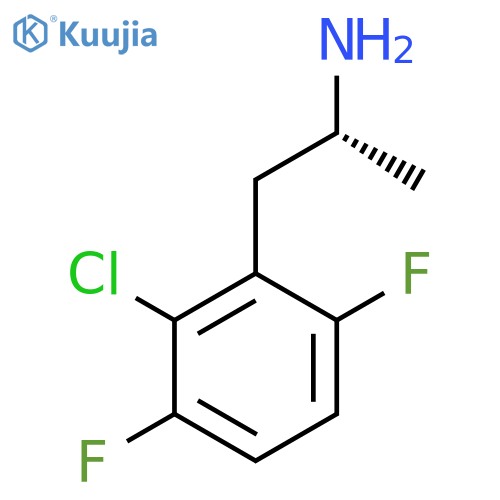 (2R)-1-(2-chloro-3,6-difluorophenyl)propan-2-amine structure