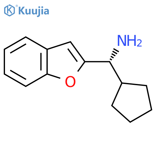 (R)-(1-benzofuran-2-yl)(cyclopentyl)methanamine structure
