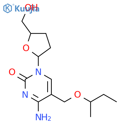 4-amino-5-(butan-2-yloxymethyl)-1-[(2r,5s)-5-(hydroxymethyl)oxolan-2-yl]pyrimidin-2-one structure