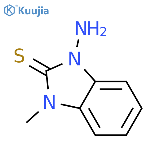 1-Amino-3-methyl-1,3-dihydro-2H-benzimidazole-2-thione structure