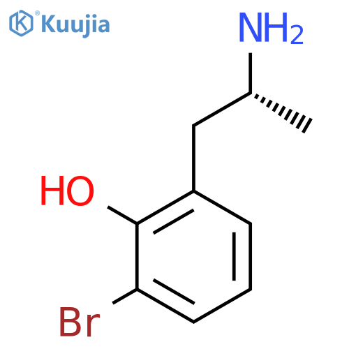 2-(2R)-2-aminopropyl-6-bromophenol structure