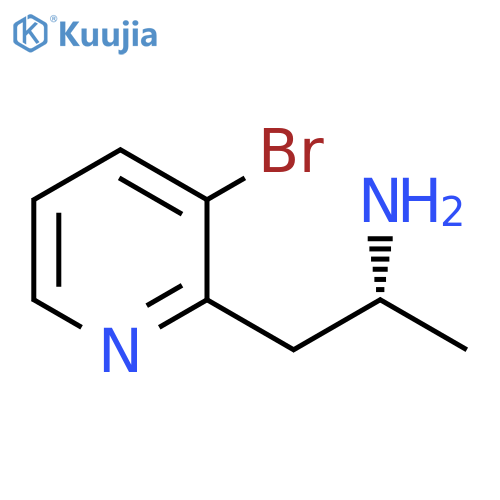 (2R)-1-(3-bromopyridin-2-yl)propan-2-amine structure