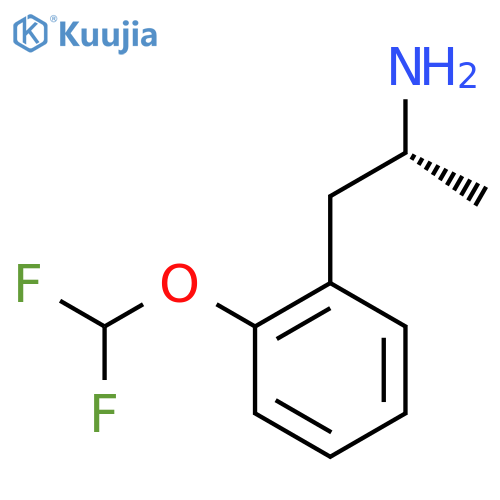 (2R)-1-2-(difluoromethoxy)phenylpropan-2-amine structure