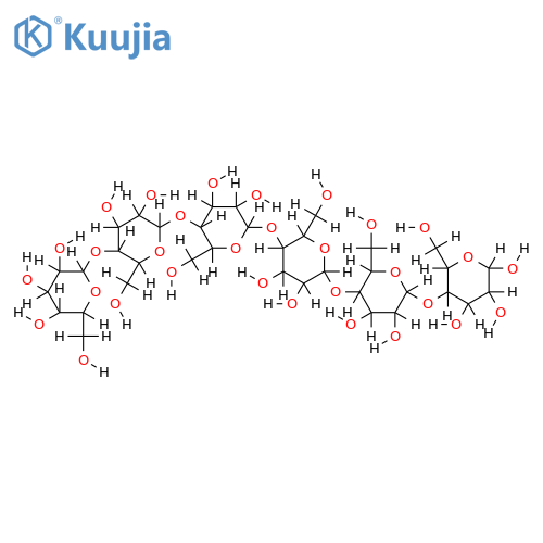 beta-Glcp-[(1->4)-beta-Glcp]4-(1->4)-Glcp structure
