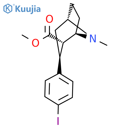 methyl (1R,2S,3S,5S)-3-(4-iodophenyl)-8-methyl-8-azabicyclo[3.2.1]octane-2-carboxylate structure