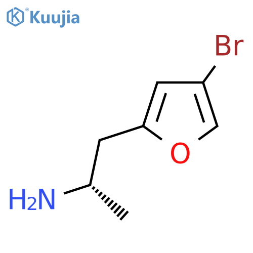 (2S)-1-(4-bromofuran-2-yl)propan-2-amine structure