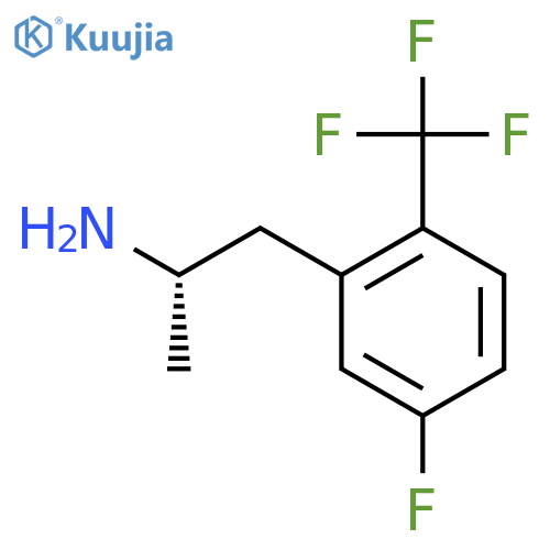(2S)-1-5-fluoro-2-(trifluoromethyl)phenylpropan-2-amine structure