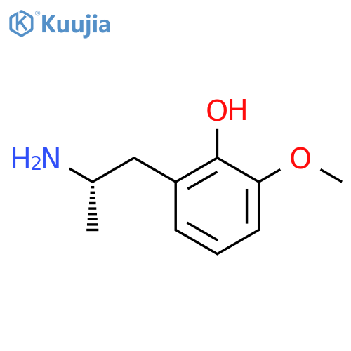 2-(2S)-2-aminopropyl-6-methoxyphenol structure