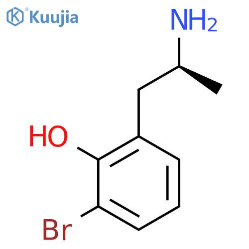 2-(2S)-2-aminopropyl-6-bromophenol structure