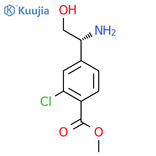 methyl 4-(1R)-1-amino-2-hydroxyethyl-2-chlorobenzoate structure
