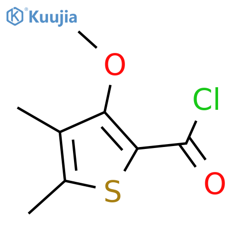 2-Thiophenecarbonyl chloride, 3-methoxy-4,5-dimethyl- (9CI) structure