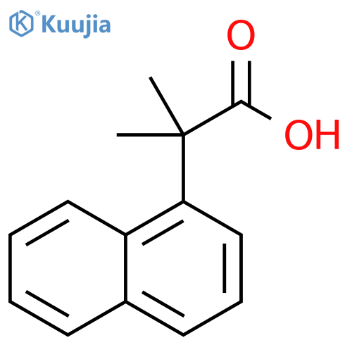 2-methyl-2-(naphthalen-1-yl)propanoic acid structure