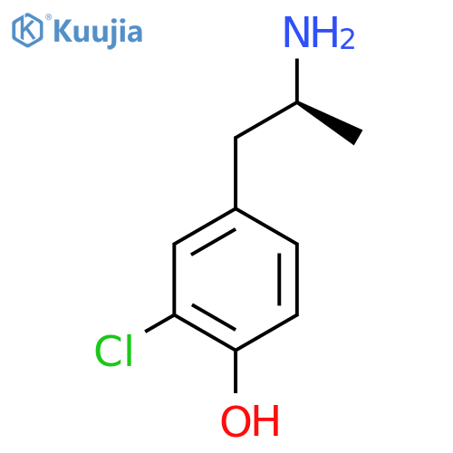 4-(2S)-2-aminopropyl-2-chlorophenol structure