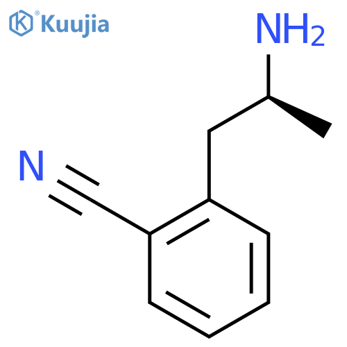2-(2S)-2-aminopropylbenzonitrile structure