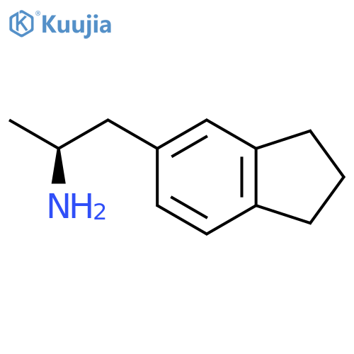 (2S)-1-(2,3-dihydro-1H-inden-5-yl)propan-2-amine structure