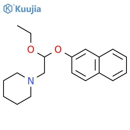 Piperidine, 1-[2-ethoxy-2-(2-naphthalenyloxy)ethyl]- structure