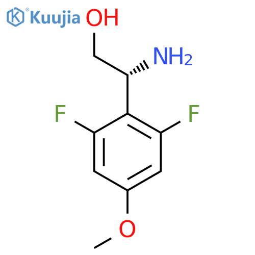 (2R)-2-amino-2-(2,6-difluoro-4-methoxyphenyl)ethan-1-ol structure