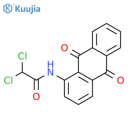 2,2-Dichloro-N-(9,10-dioxo-9,10-dihydro-anthracen-1-yl)-acetamide structure