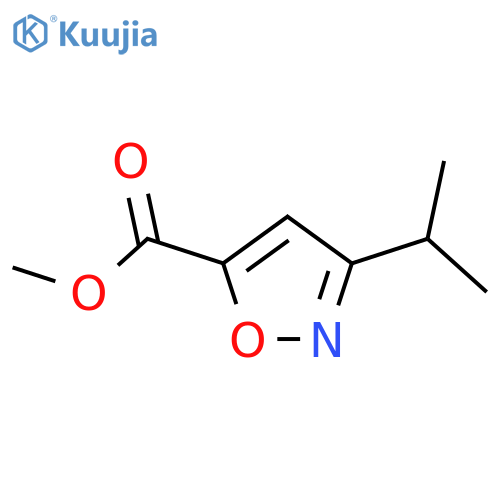 Methyl 3-isopropylisoxazole-5-carboxylate structure
