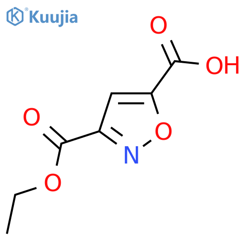 3-(ethoxycarbonyl)-1,2-oxazole-5-carboxylic acid structure