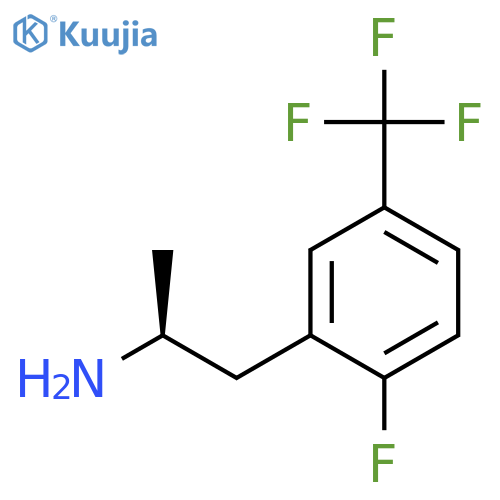 (2S)-1-2-fluoro-5-(trifluoromethyl)phenylpropan-2-amine structure