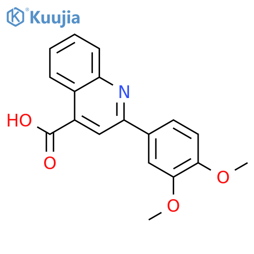 2-(3,4-Dimethoxyphenyl)quinoline-4-carboxylic acid structure