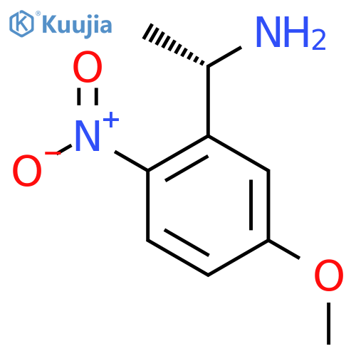 (1S)-1-(5-methoxy-2-nitrophenyl)ethan-1-amine structure