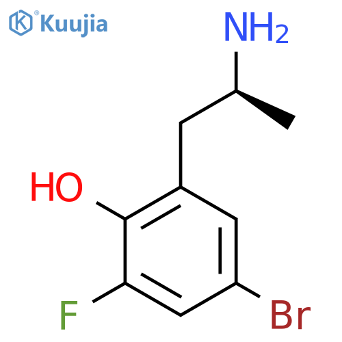 2-(2S)-2-aminopropyl-4-bromo-6-fluorophenol structure