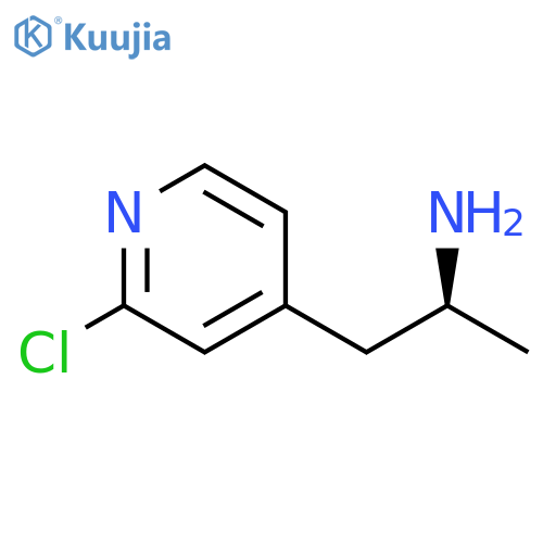 (2S)-1-(2-chloropyridin-4-yl)propan-2-amine structure