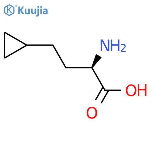 (2R)-2-Amino-4-cyclopropylbutanoic acid structure