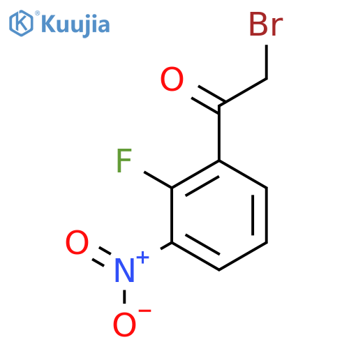 2-Bromo-1-(2-fluoro-3-nitrophenyl)ethanone structure