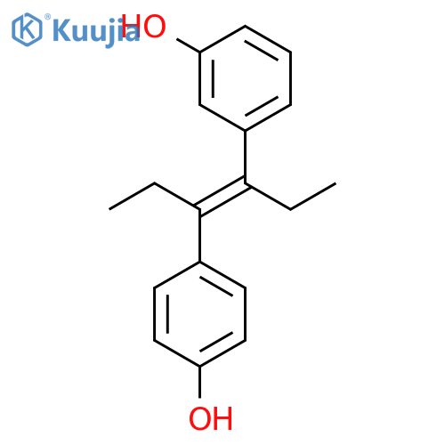 Phenol,3-[1-ethyl-2-(4-hydroxyphenyl)-1-buten-1-yl]- structure