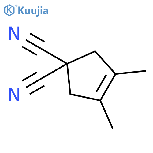 3-Cyclopentene-1,1-dicarbonitrile, 3,4-dimethyl- structure