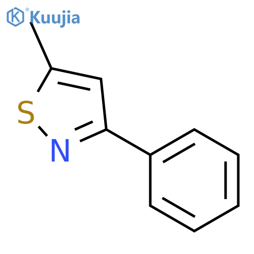 Isothiazole, 5-methyl-3-phenyl- structure