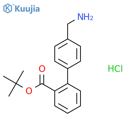 tert-butyl 4'-(aminomethyl)-1,1'-biphenyl-2-carboxylate structure