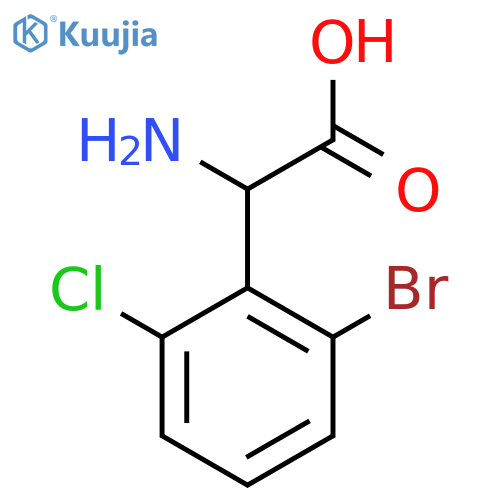 2-AMINO-2-(2-BROMO-6-CHLOROPHENYL)ACETIC ACID structure