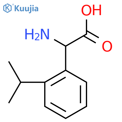 2-amino-2-2-(propan-2-yl)phenylacetic acid structure