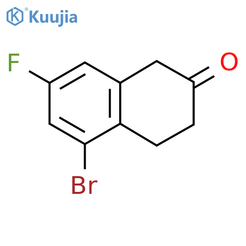 5-Bromo-7-fluoro-1,2,3,4-tetrahydronaphthalen-2-one structure