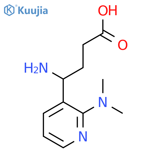 4-amino-4-2-(dimethylamino)pyridin-3-ylbutanoic acid structure