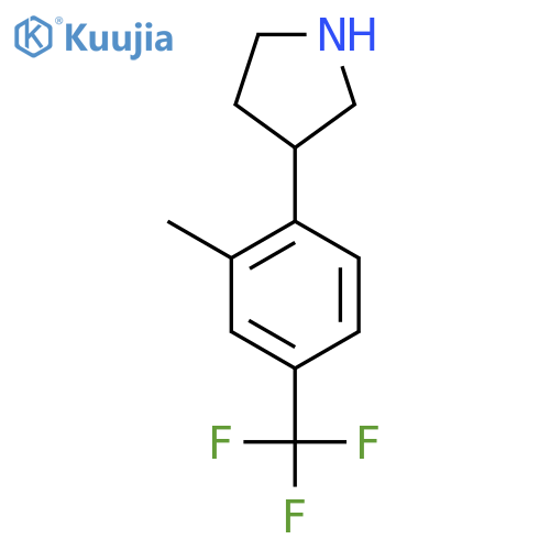 3-2-methyl-4-(trifluoromethyl)phenylpyrrolidine structure