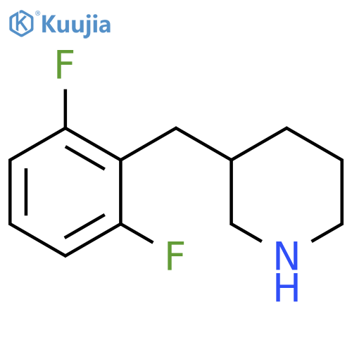 3-(2,6-difluorophenyl)methylpiperidine structure