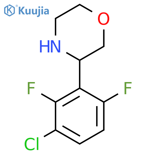 3-(3-chloro-2,6-difluorophenyl)morpholine structure